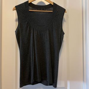 The Limited charcoal gray sleevless shell Size M